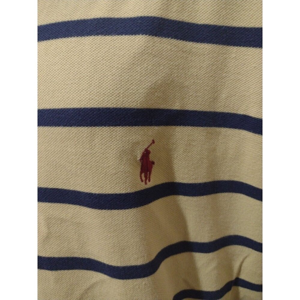 Polo Ralph Lauren Polo Shirt Mens 2XB Yellow and Blue Striped Big 2X Polo - Picture 3 of 13